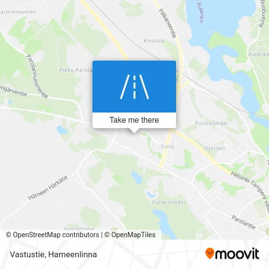 Vastustie map