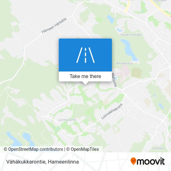 Vähäkukkarontie map