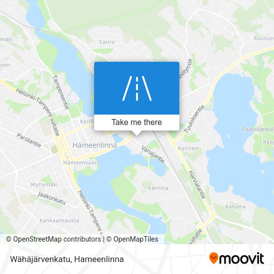 Wähäjärvenkatu map