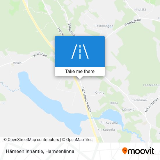Hämeenlinnantie map