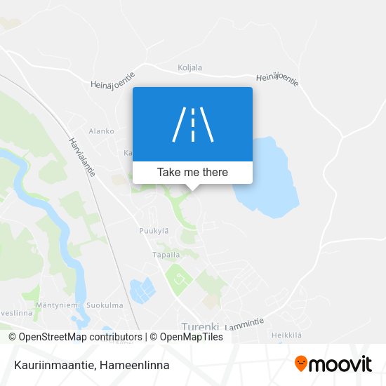 Kauriinmaantie map