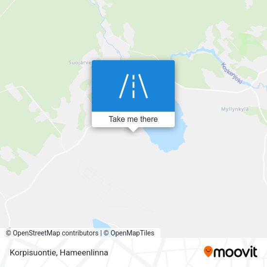Korpisuontie map