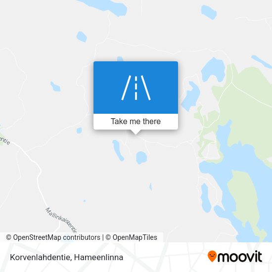 Korvenlahdentie map