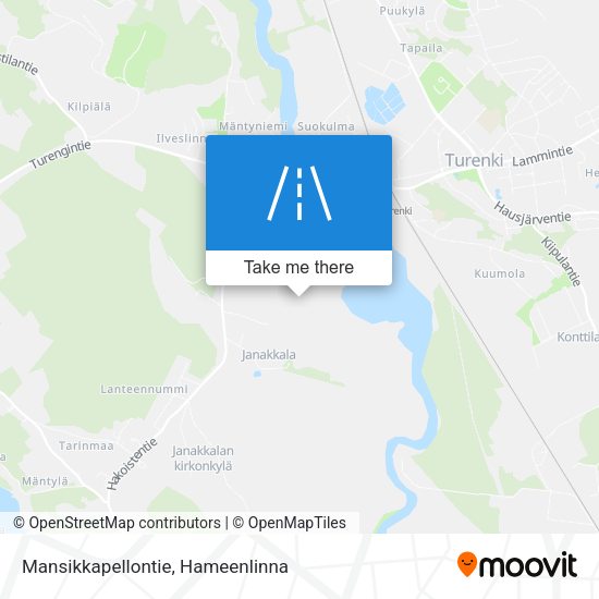 Mansikkapellontie map