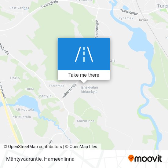 Mäntyvaarantie map