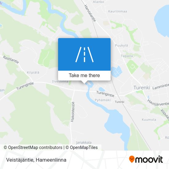 Veistäjäntie map