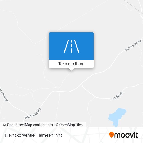 Heinäkorventie map