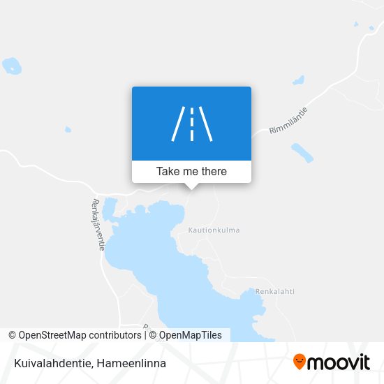 Kuivalahdentie map