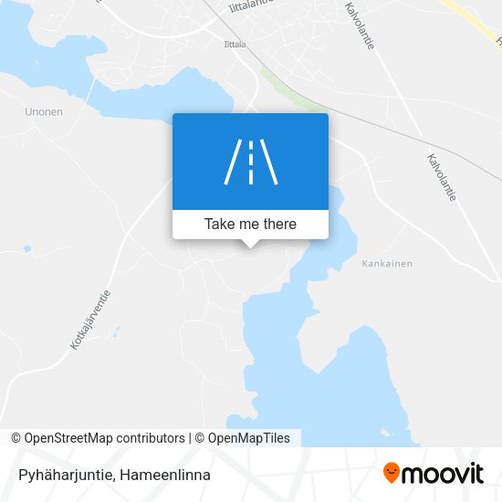 Pyhäharjuntie map