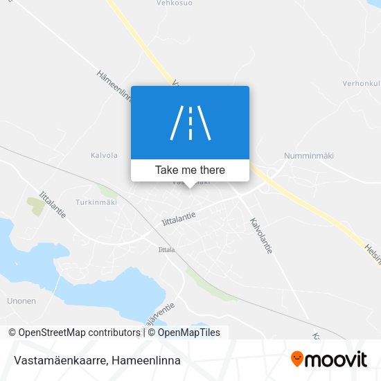 Vastamäenkaarre map