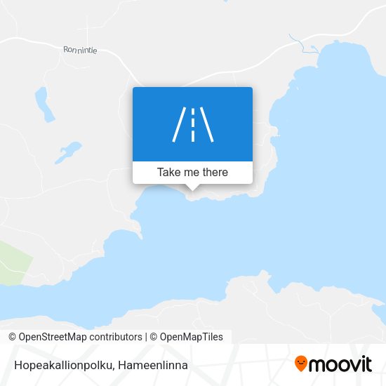 Hopeakallionpolku map