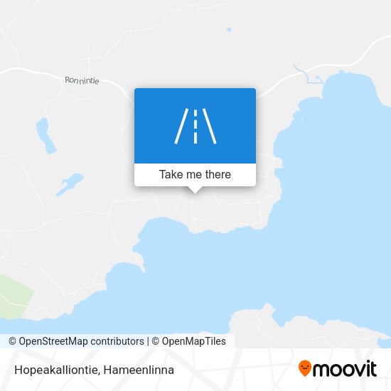 Hopeakalliontie map