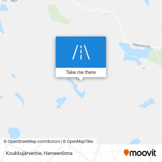 Koukkujärventie map