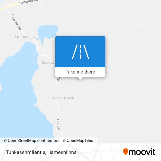 Tuhkasenmäentie map