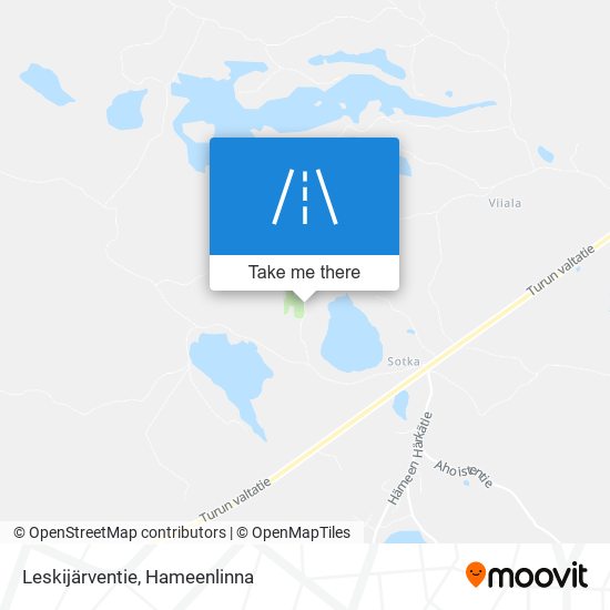 Leskijärventie map