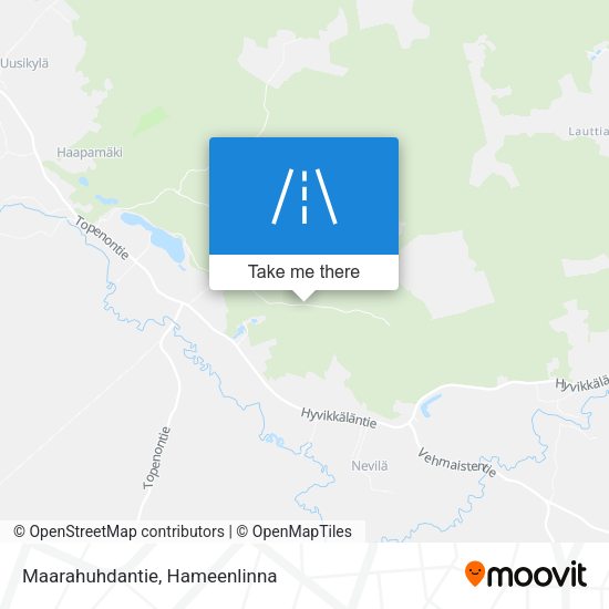 Maarahuhdantie map