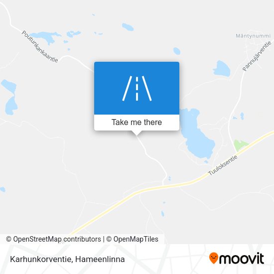Karhunkorventie map