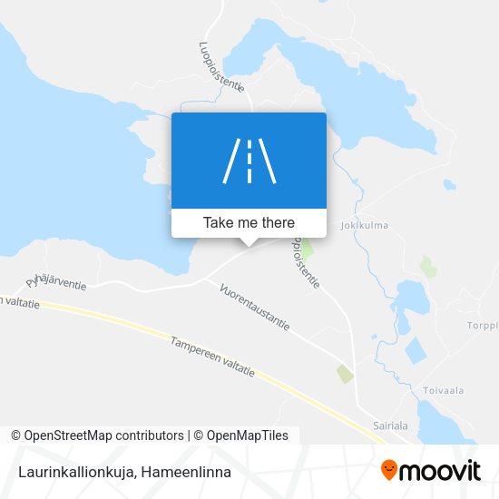 Laurinkallionkuja map