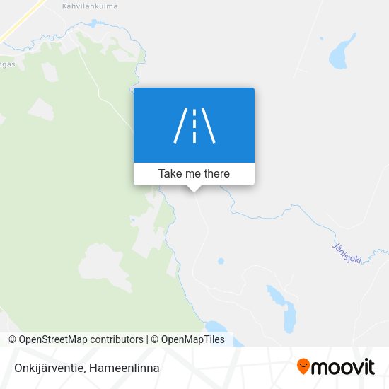 Onkijärventie map