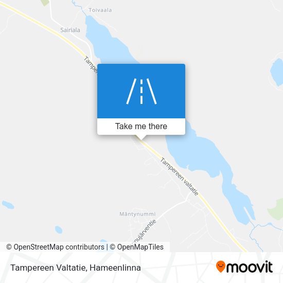 Tampereen Valtatie map