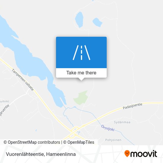 Vuorenlähteentie map