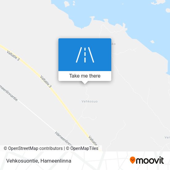 Vehkosuontie map