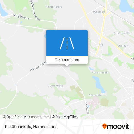 Pitkähaankatu map