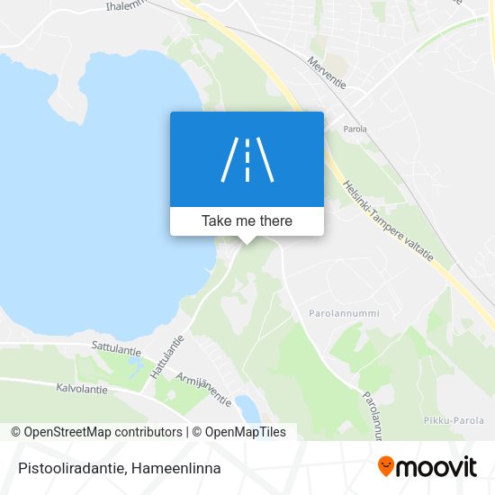 Pistooliradantie map