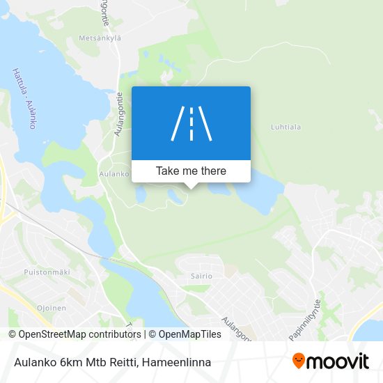 Aulanko 6km Mtb Reitti map