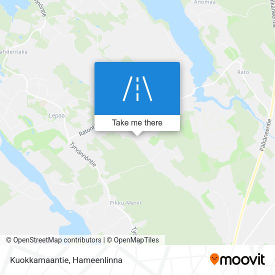 Kuokkamaantie map