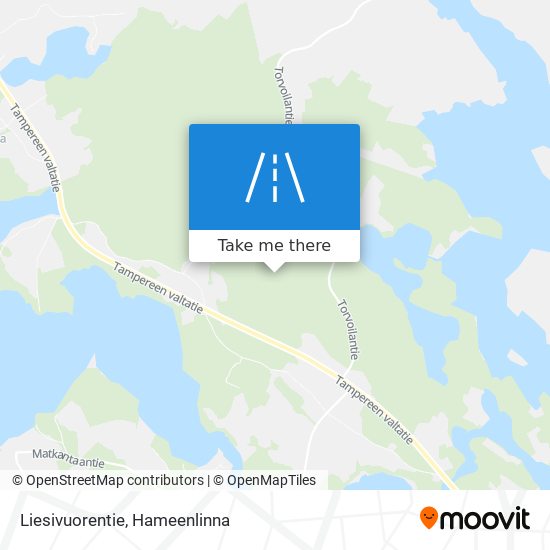 Liesivuorentie map