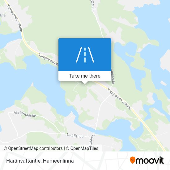 Häränvattantie map