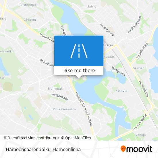 Hämeensaarenpolku map