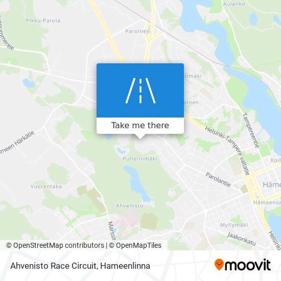 Ahvenisto Race Circuit map