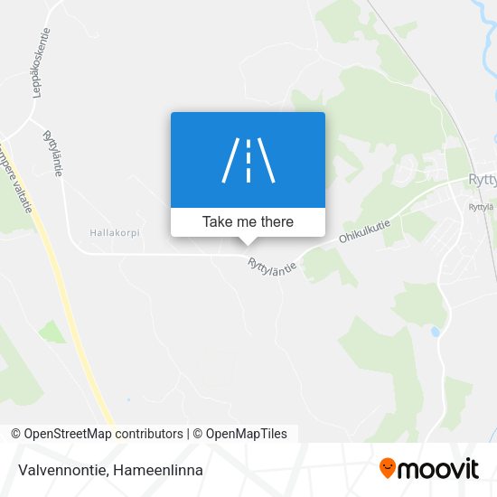 Valvennontie map