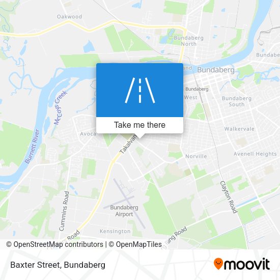Baxter Street map