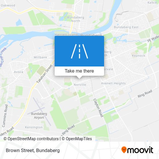 Brown Street map