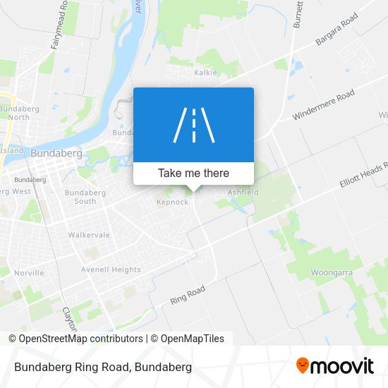 Bundaberg Ring Road map