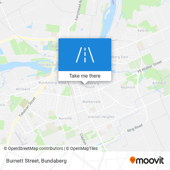 Burnett Street map