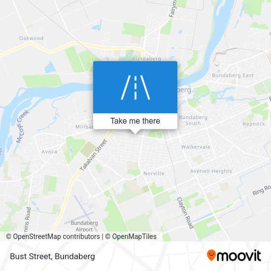 Bust Street map