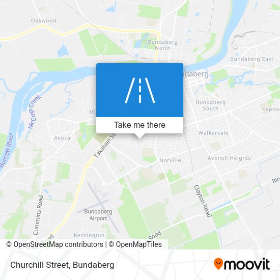 Churchill Street map