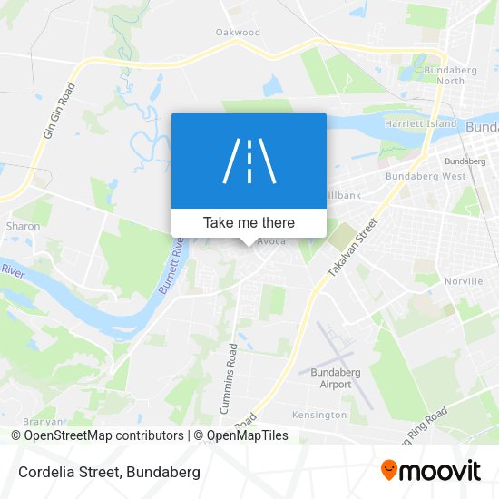Cordelia Street map