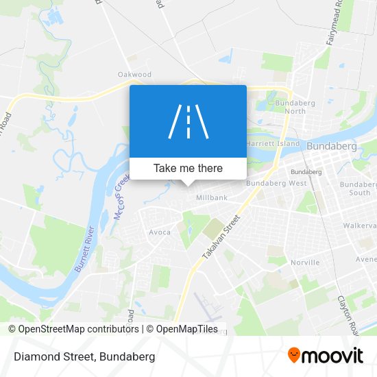 Diamond Street map