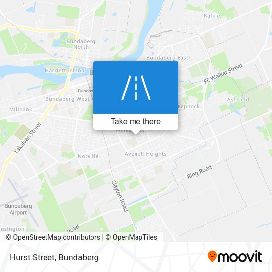 Hurst Street map