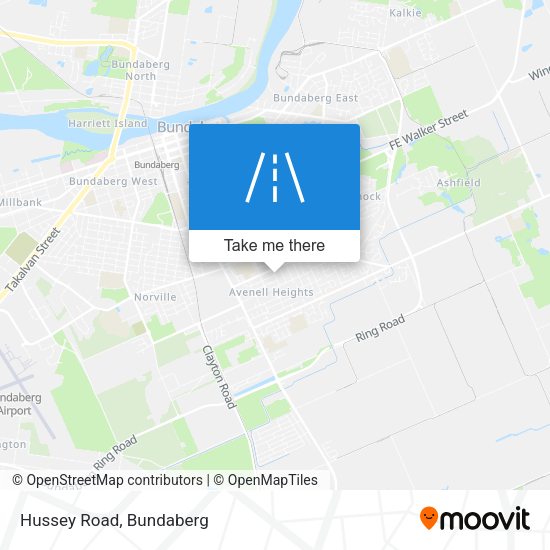 Hussey Road map