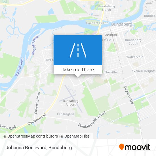 Mapa Johanna Boulevard