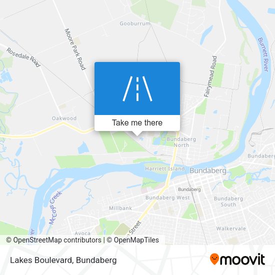 Lakes Boulevard map