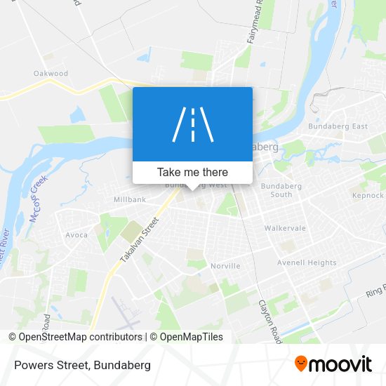Powers Street map
