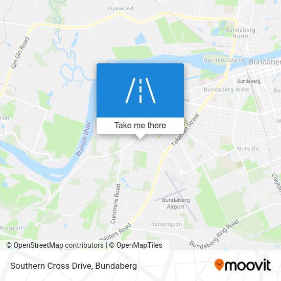 Southern Cross Drive map