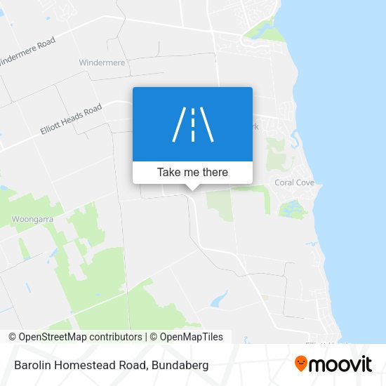 Barolin Homestead Road map